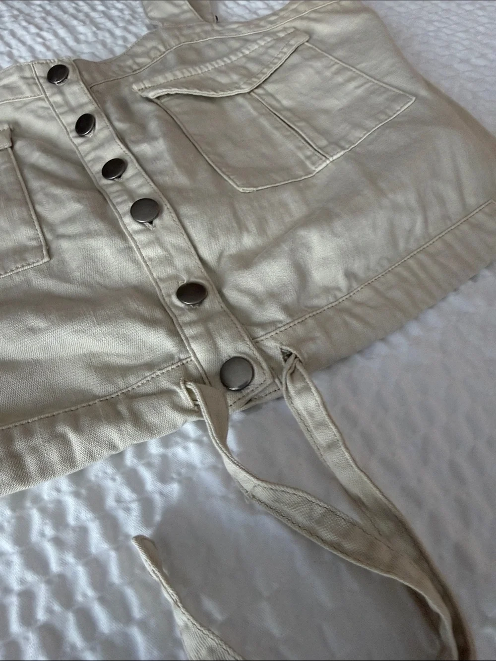 Free People We The Free Palm Desert Denim Top XS